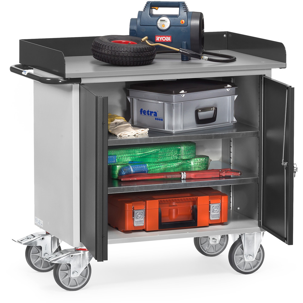 fetra® Carro de taller de chapa de acero 12456-7016