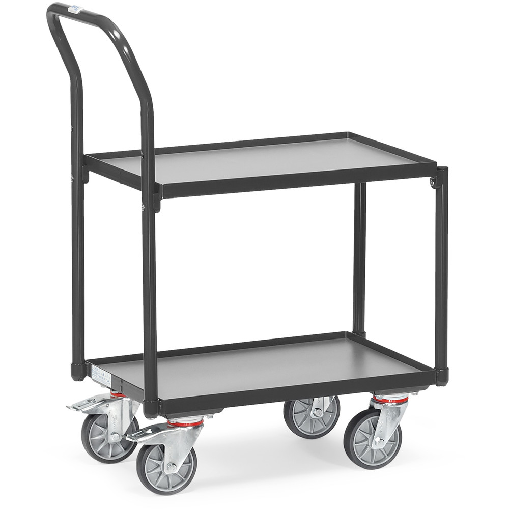 fetra® Carro de servicio con estantes GREY EDITION 135400-7016