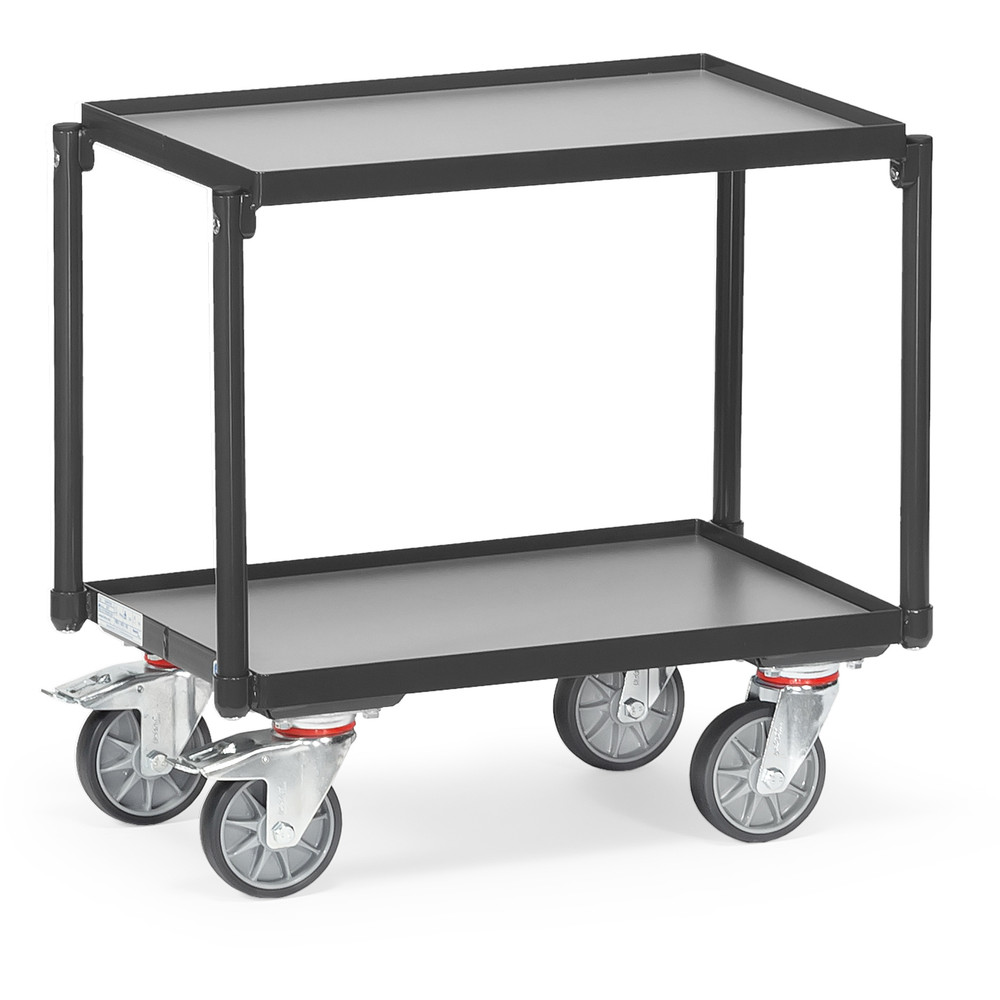 fetra® Carro de servicio con estantes GREY EDITION 13540-7016