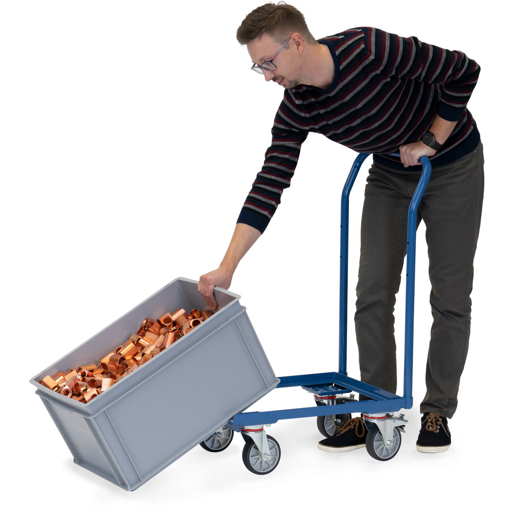fetra® Carro con ruedas para cajas Euro 13587
