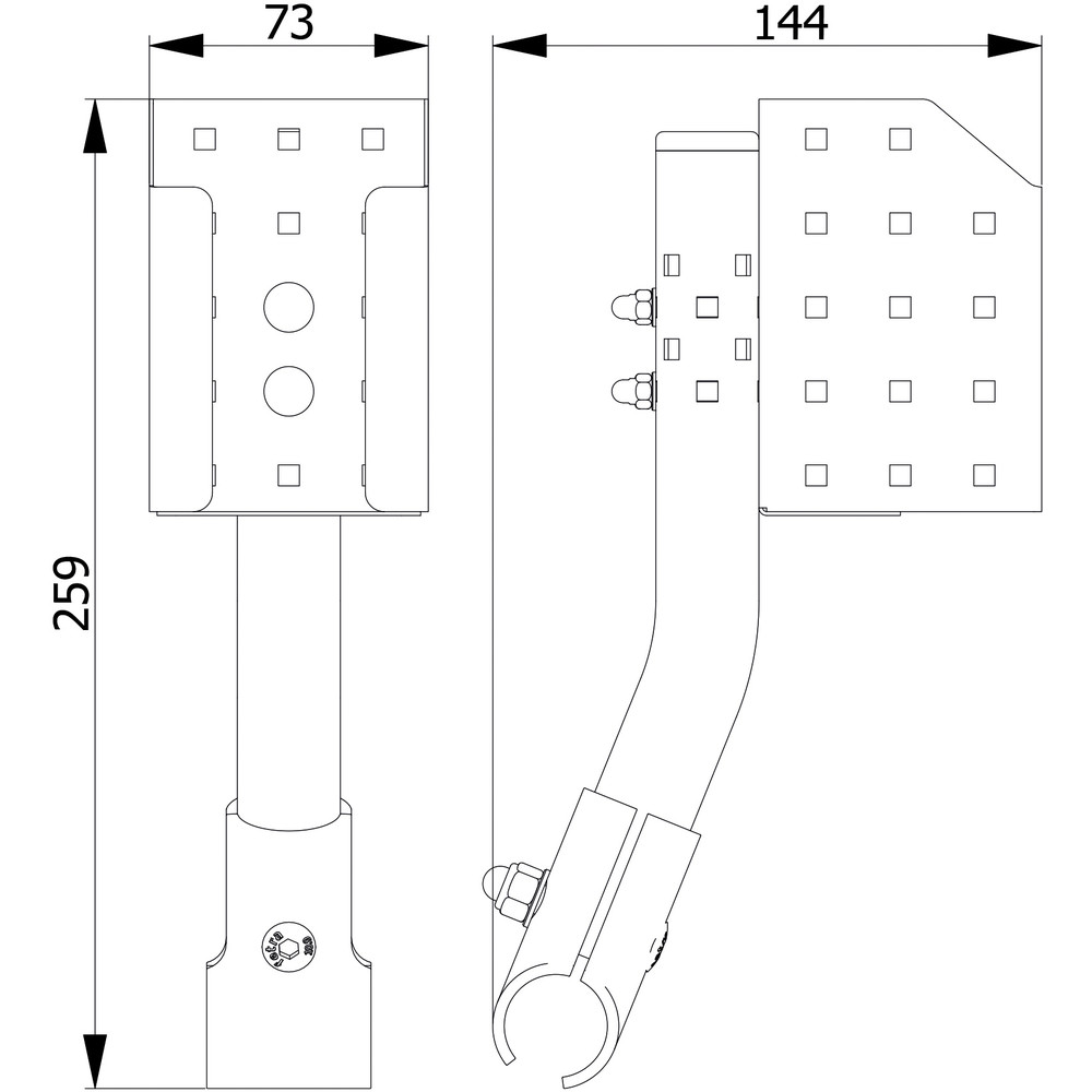 fetra® Soporte de desinfectante 1393-B0500
