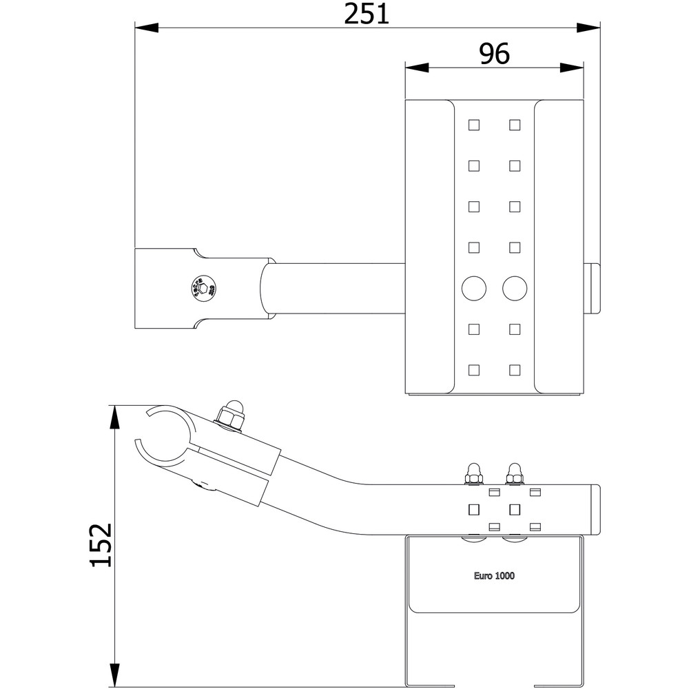 fetra® Soporte de desinfectante 1393-E1000