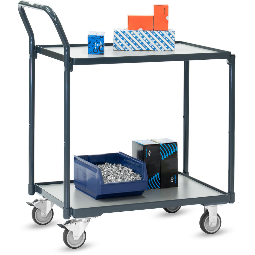 fetra® Mesa de transporte compacto con ruedas 2240-7016