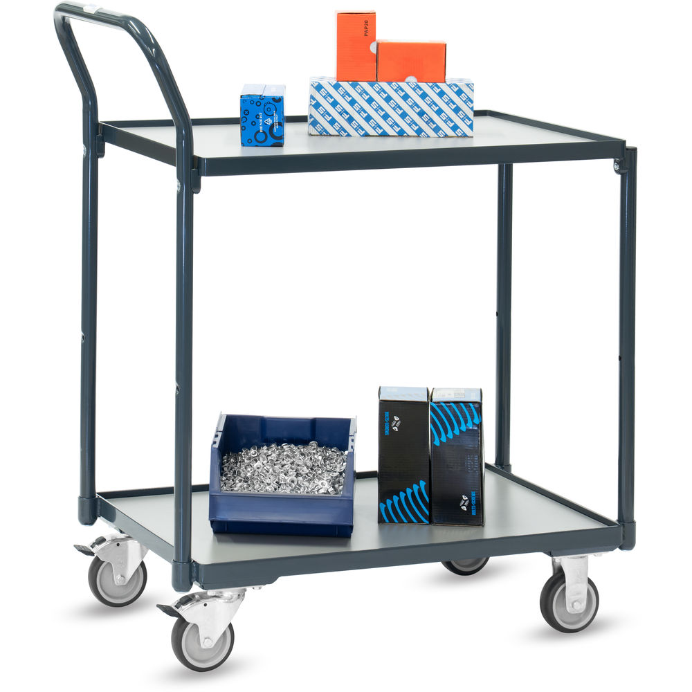 fetra® Mesa de transporte compacto con ruedas 2240-7016