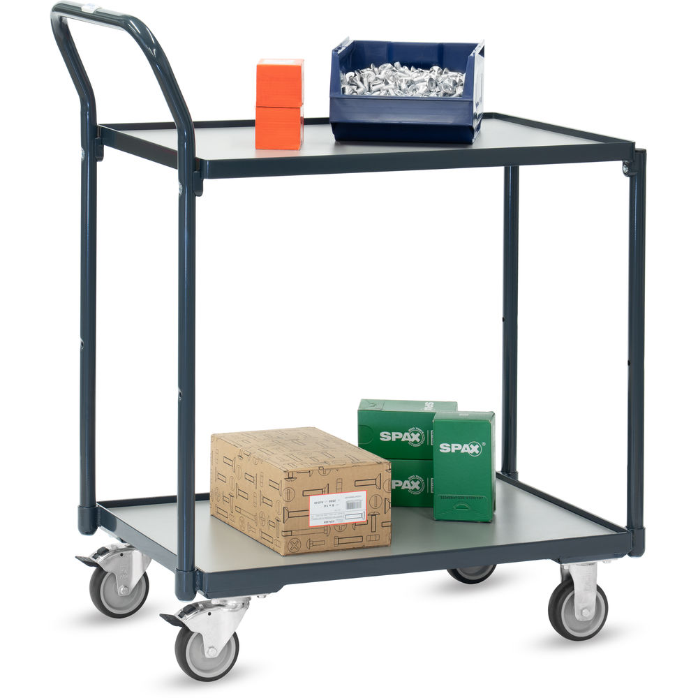 fetra® Mesa de transporte compacto con ruedas 2240-7016