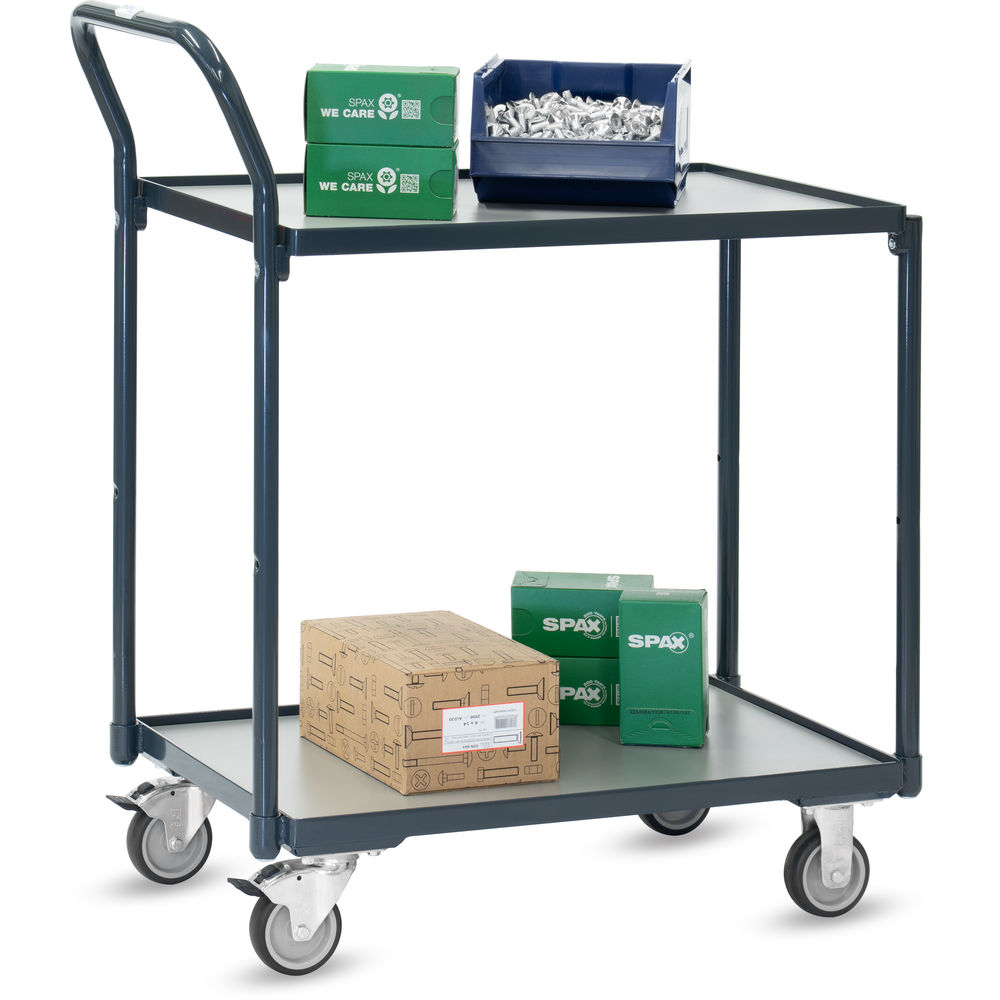 fetra® Mesa de transporte compacto con ruedas 2240-7016