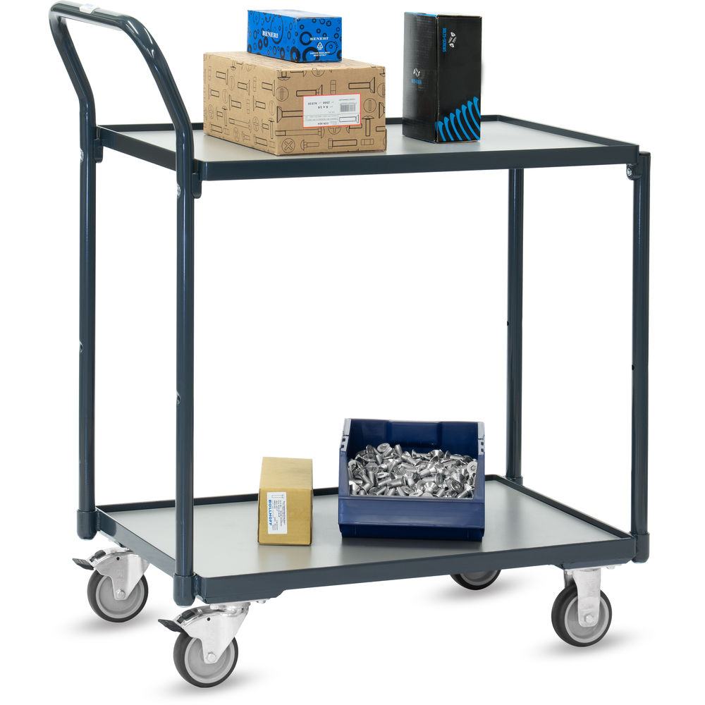 fetra® Mesa de transporte compacto con ruedas 2240-7016