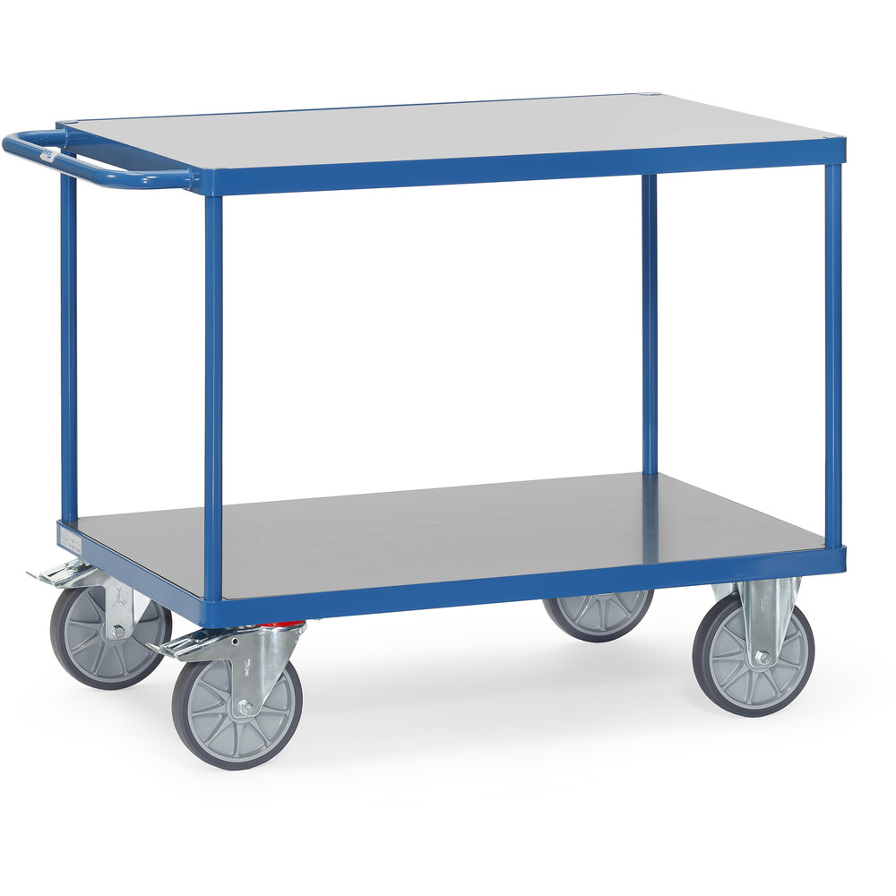 fetra® Mesa transporte con plataformas PVC rígido 24031433