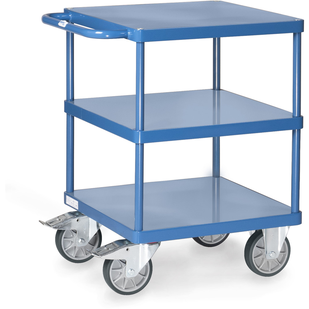 fetra® Mesa transporte con plataformas chapa acero 2416B