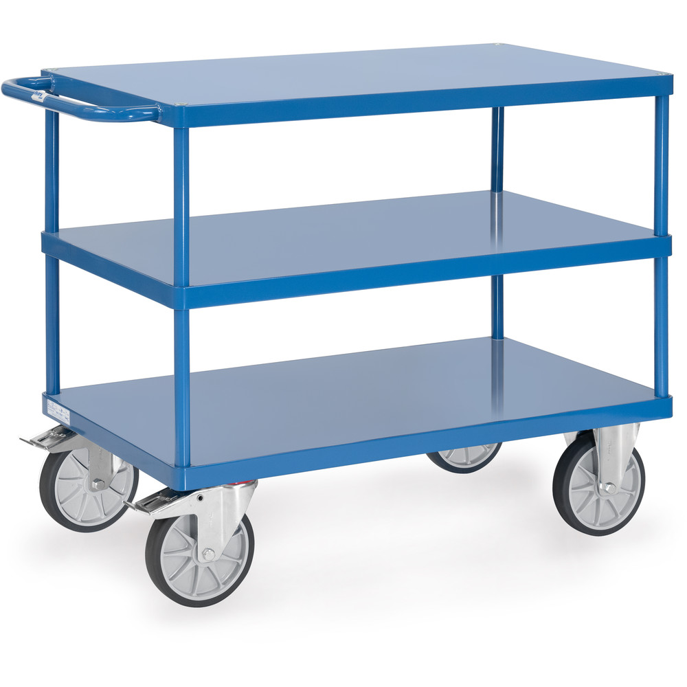 fetra® Mesa transporte con plataformas chapa acero 2421B