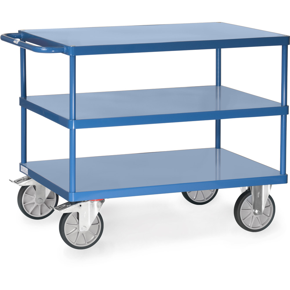 fetra® Mesa transporte con plataformas chapa acero 2422B