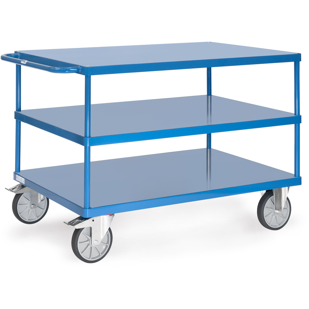 fetra® Mesa transporte con plataformas chapa acero 2423B