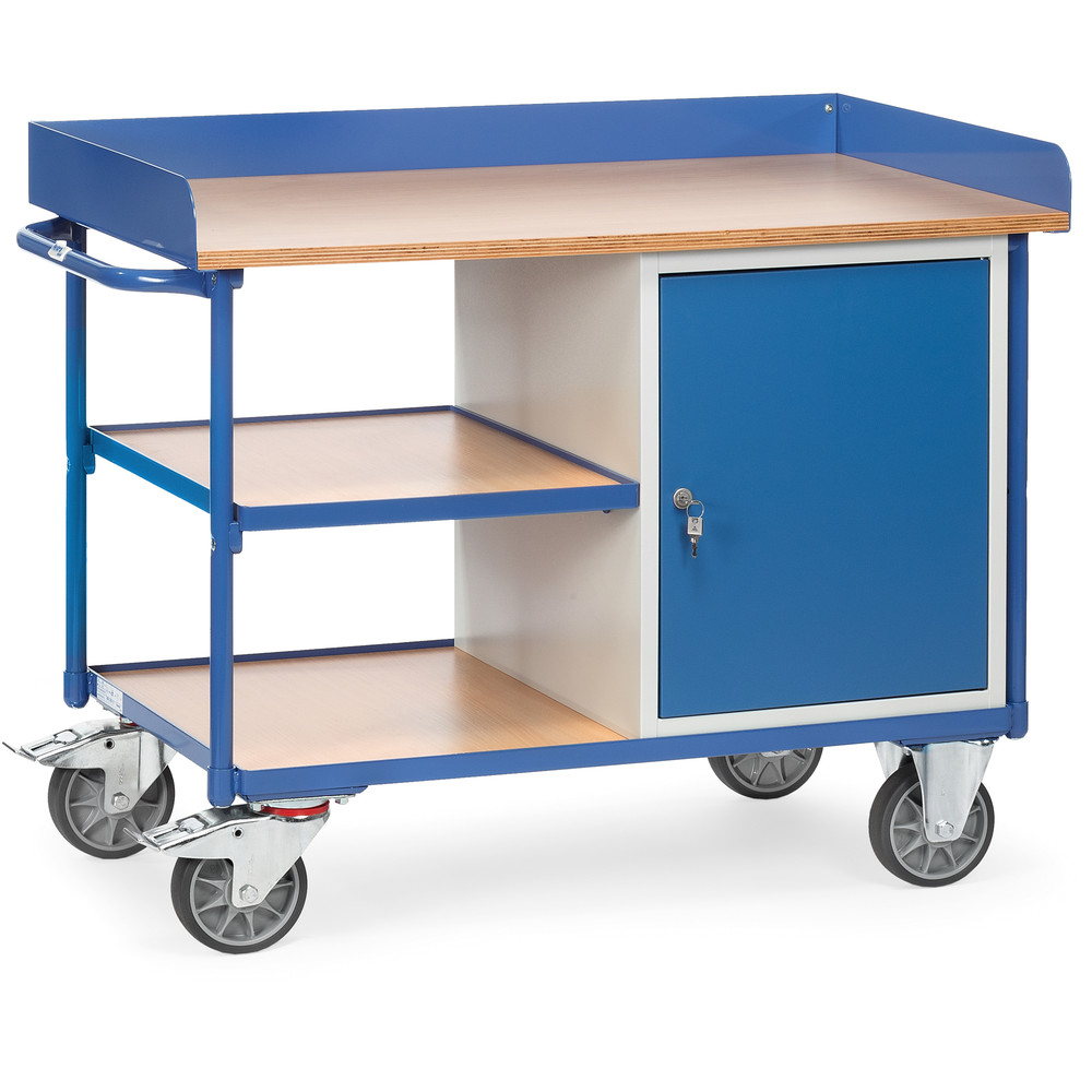 fetra® Carro de taller con paneles de trabajo 2435