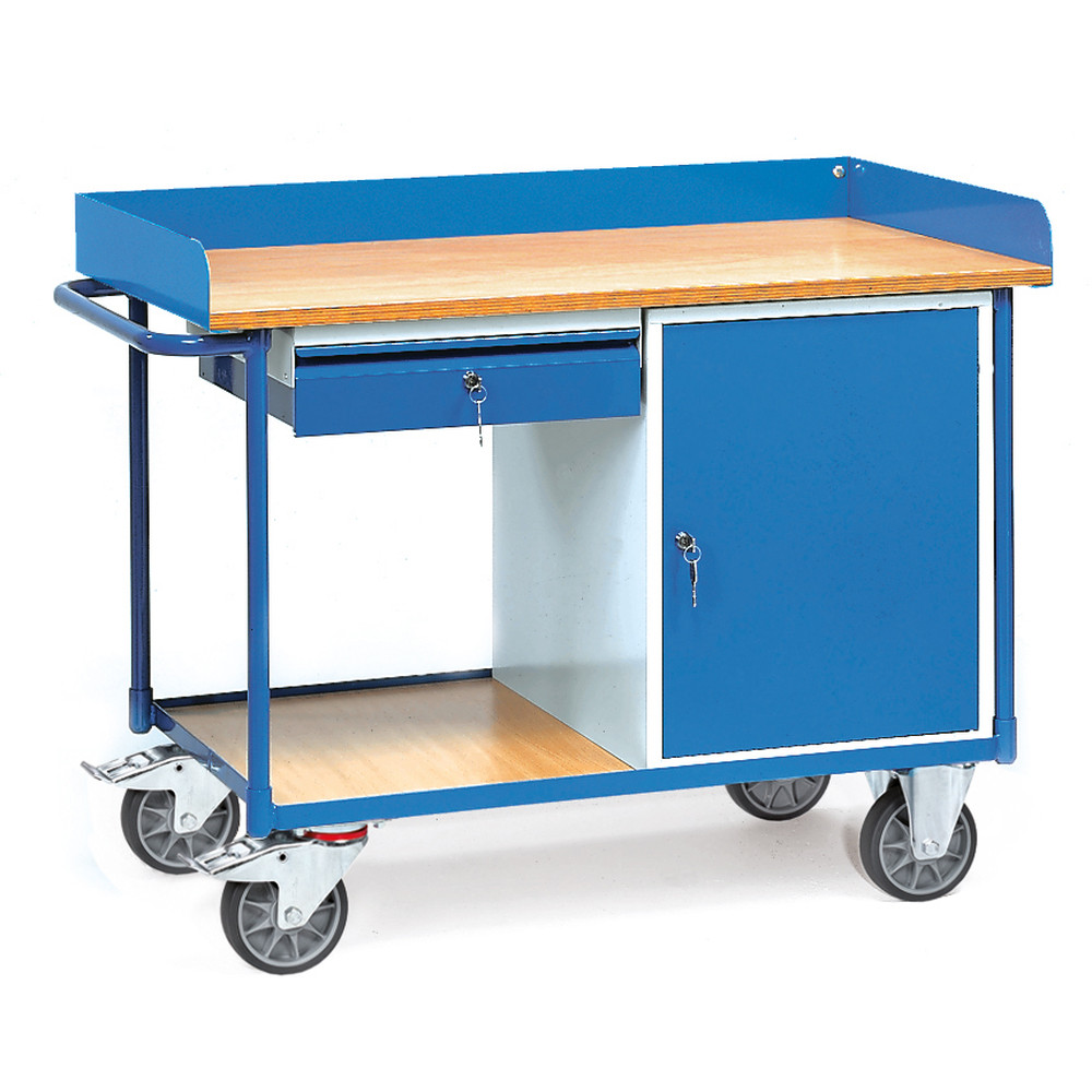 fetra® Carro de taller con paneles de trabajo 2436