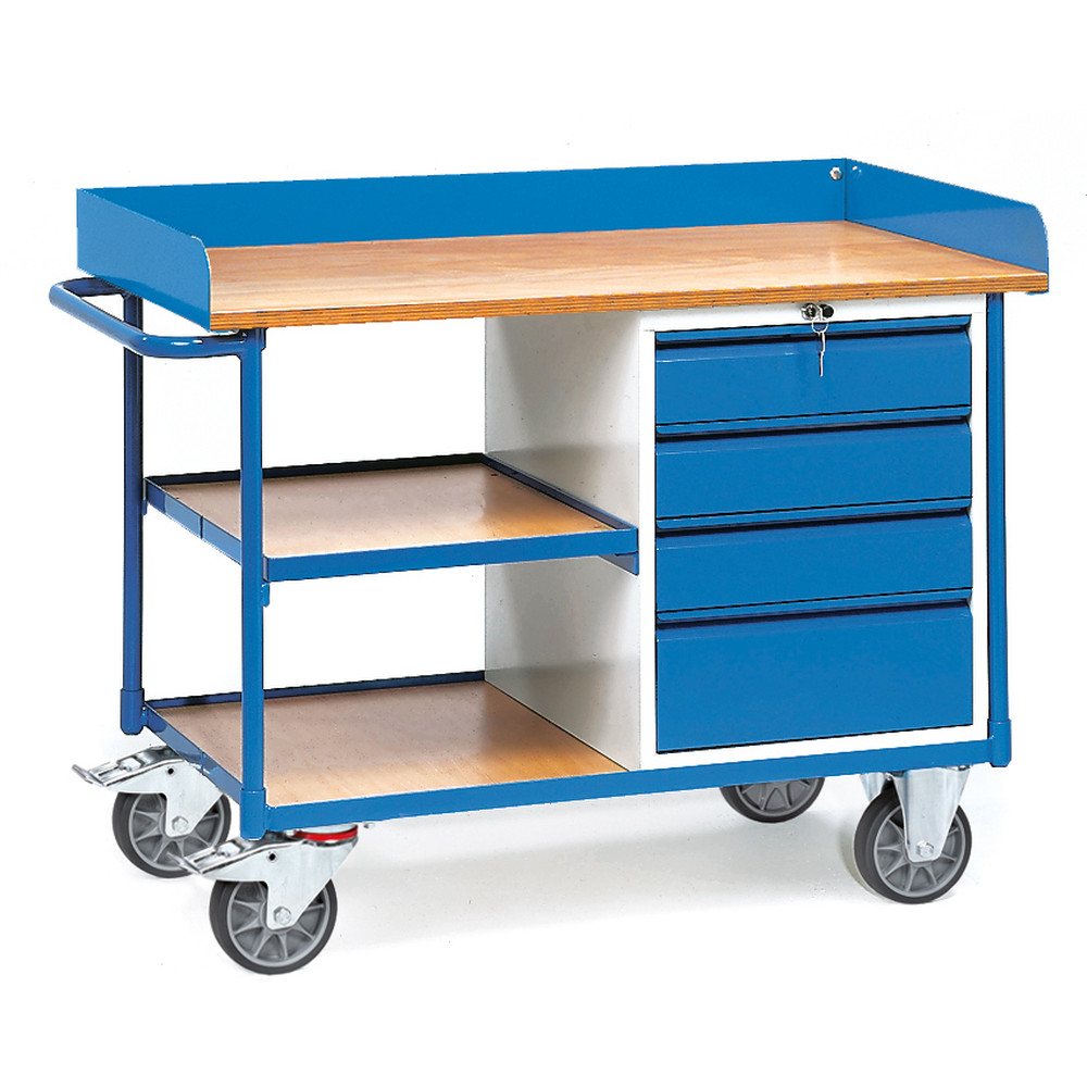 fetra® Carro de taller con paneles de trabajo 2437