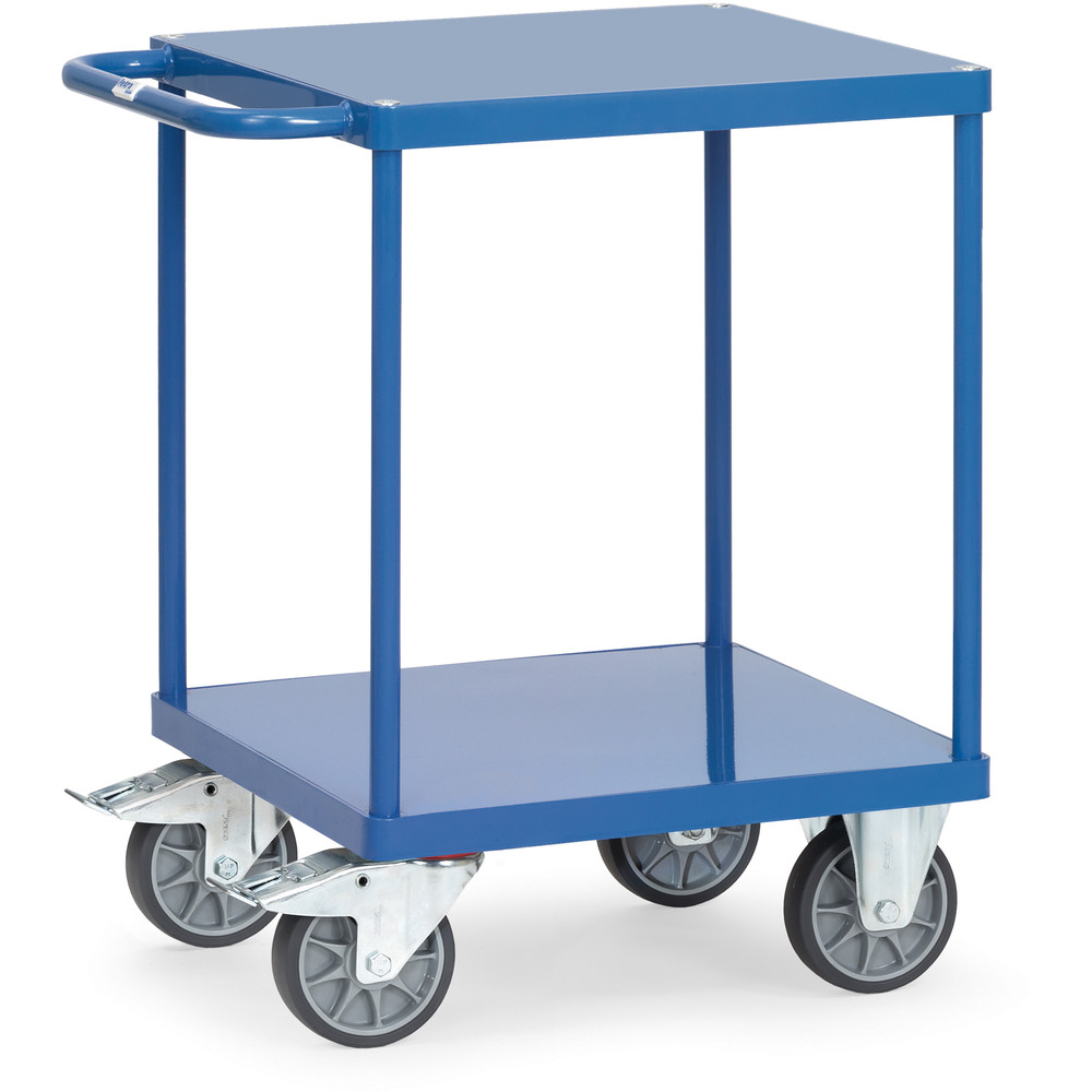 fetra® Mesa transporte con plataformas chapa acero 2496B