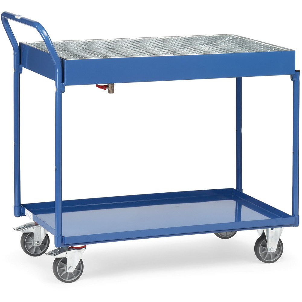 fetra® Mesa de transporte con ruedas y bandejas 2722