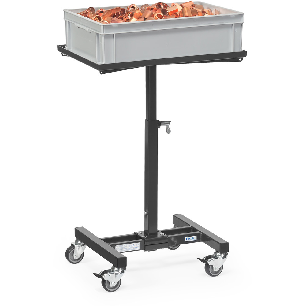 fetra® Atril con ruedas para cajas GREY EDITION 3270-7016
