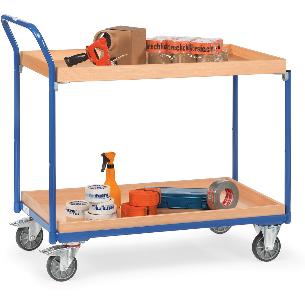 fetra® Mesa de transporte ligera con ruedas 3760