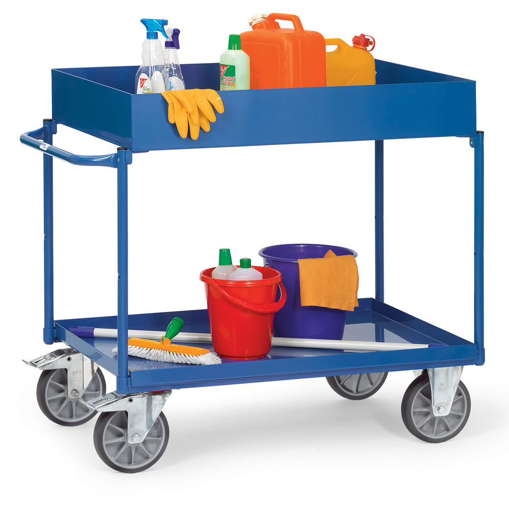fetra® Mesa de transporte con ruedas y bandejas 4840
