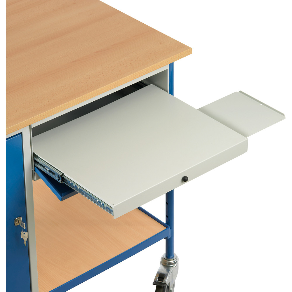 fetra® Mesa con ruedas para ordenadores 5866