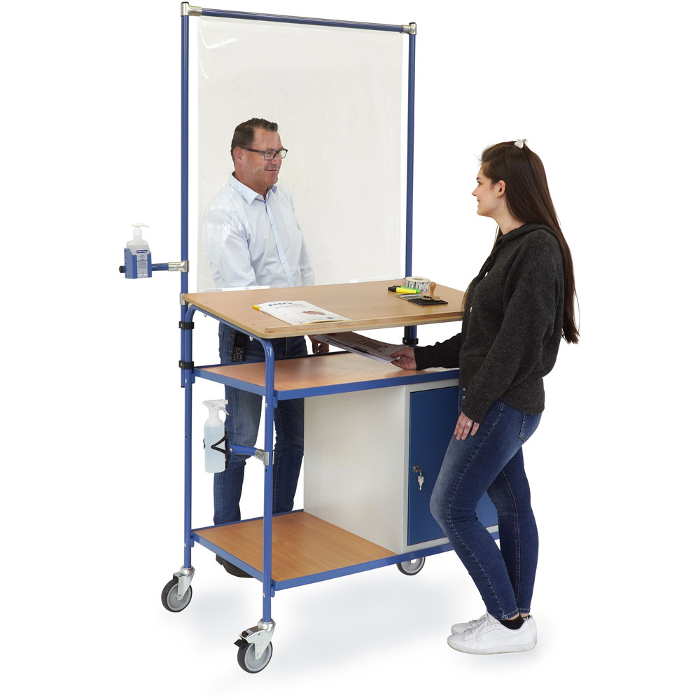 fetra® Mesa rodante con protección infecciones 5838-IS1