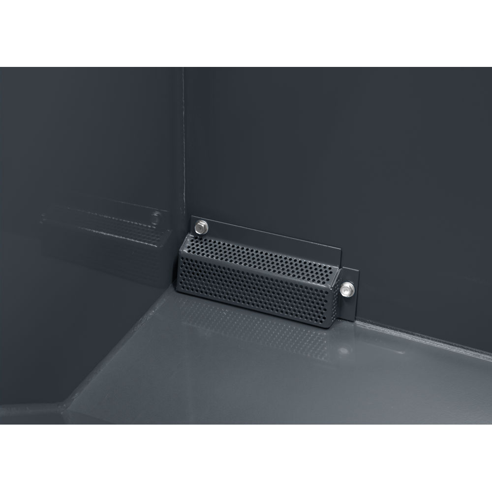 fetra® Volquete automático con grifo de purga y rodillos 6090AR-7016