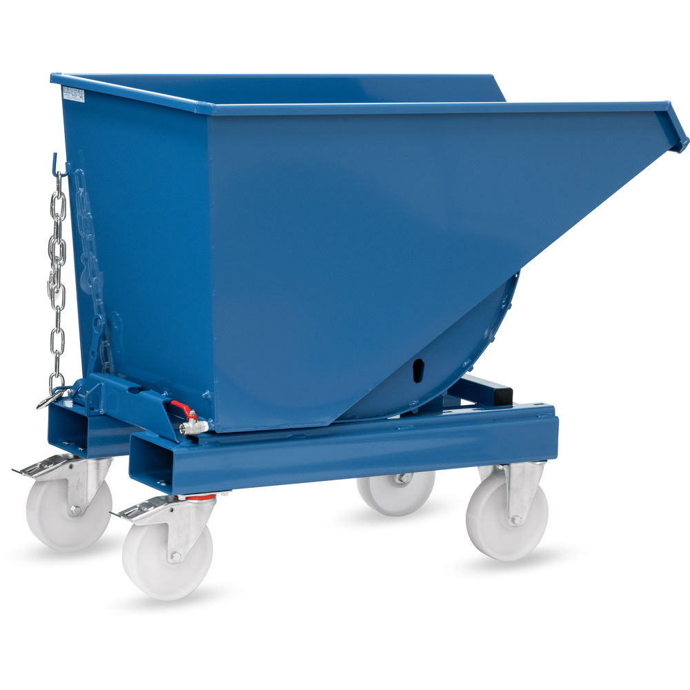 fetra® Volquete automático con grifo de purga y rodillos 6030AR