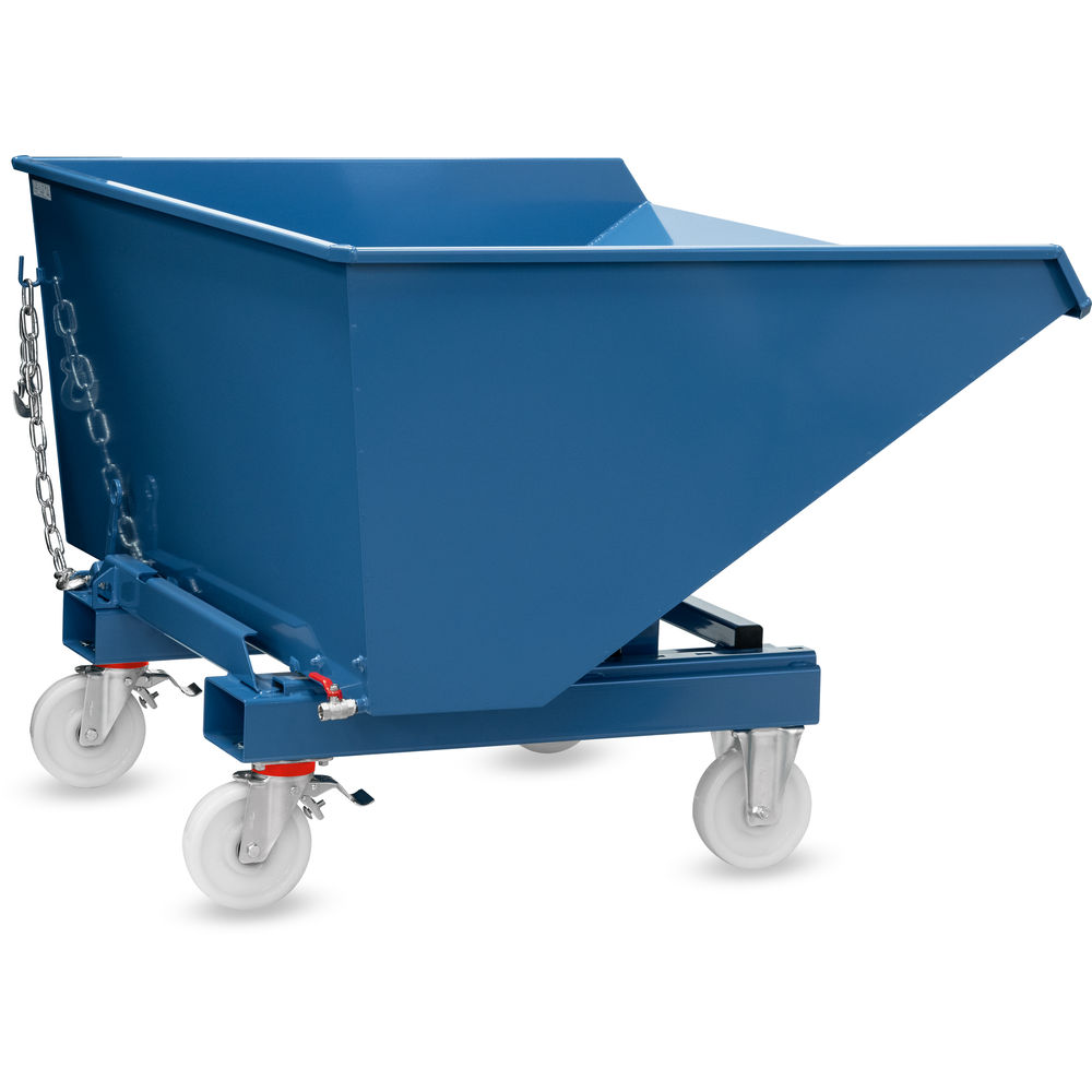 fetra® Volquete automático con grifo de purga y rodillos 6090AR