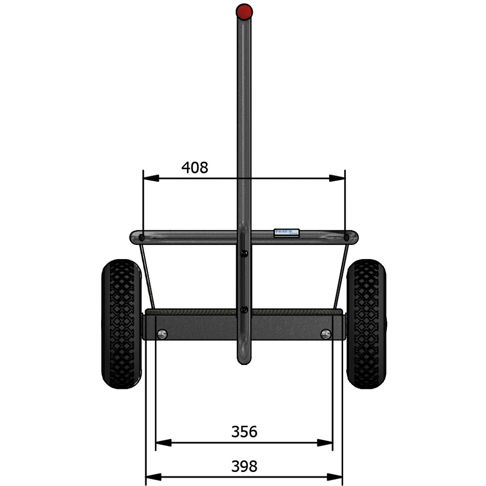fetra® Carro de mano galvanizado en caliente 6091L