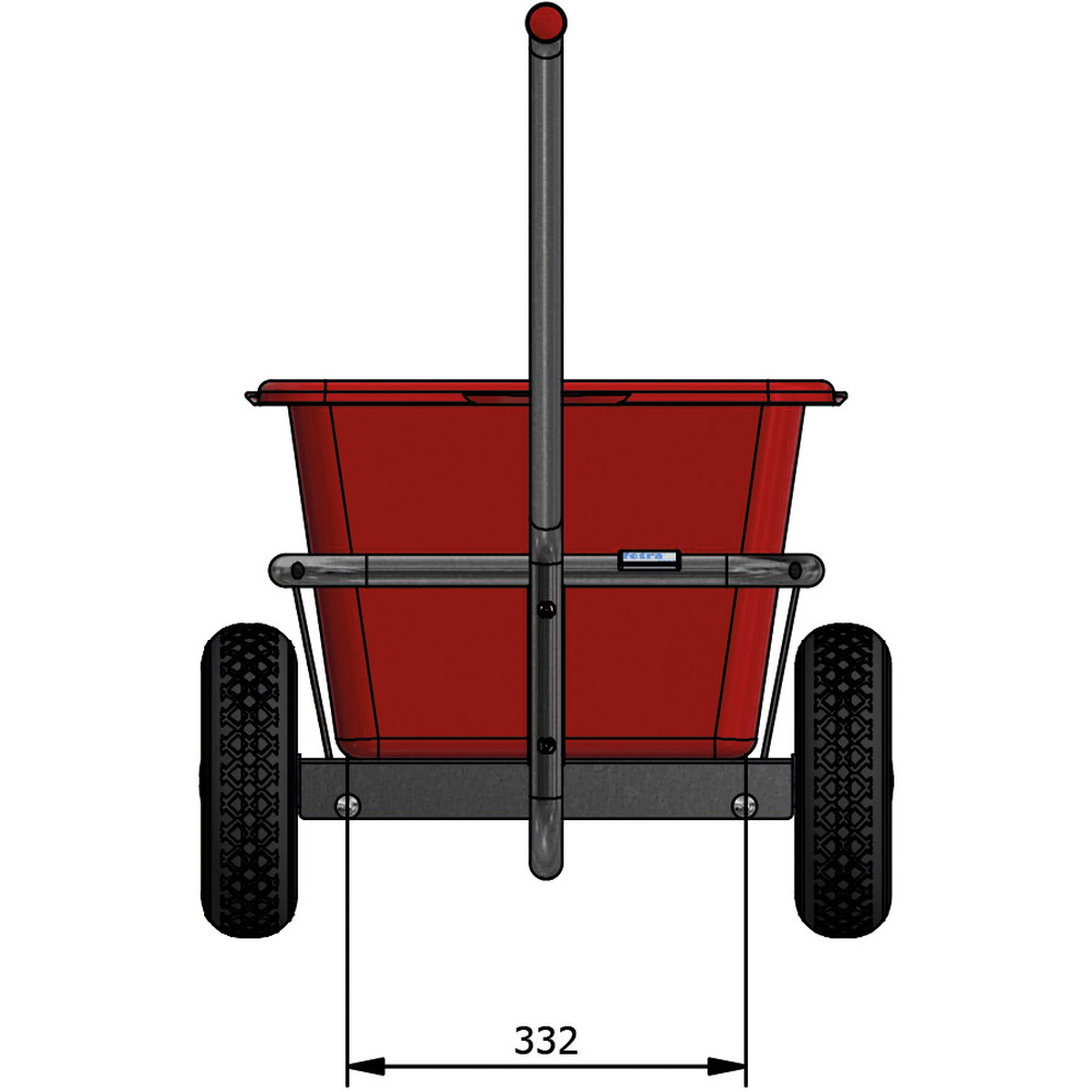fetra® Carro de mano galvanizado en caliente 6101P