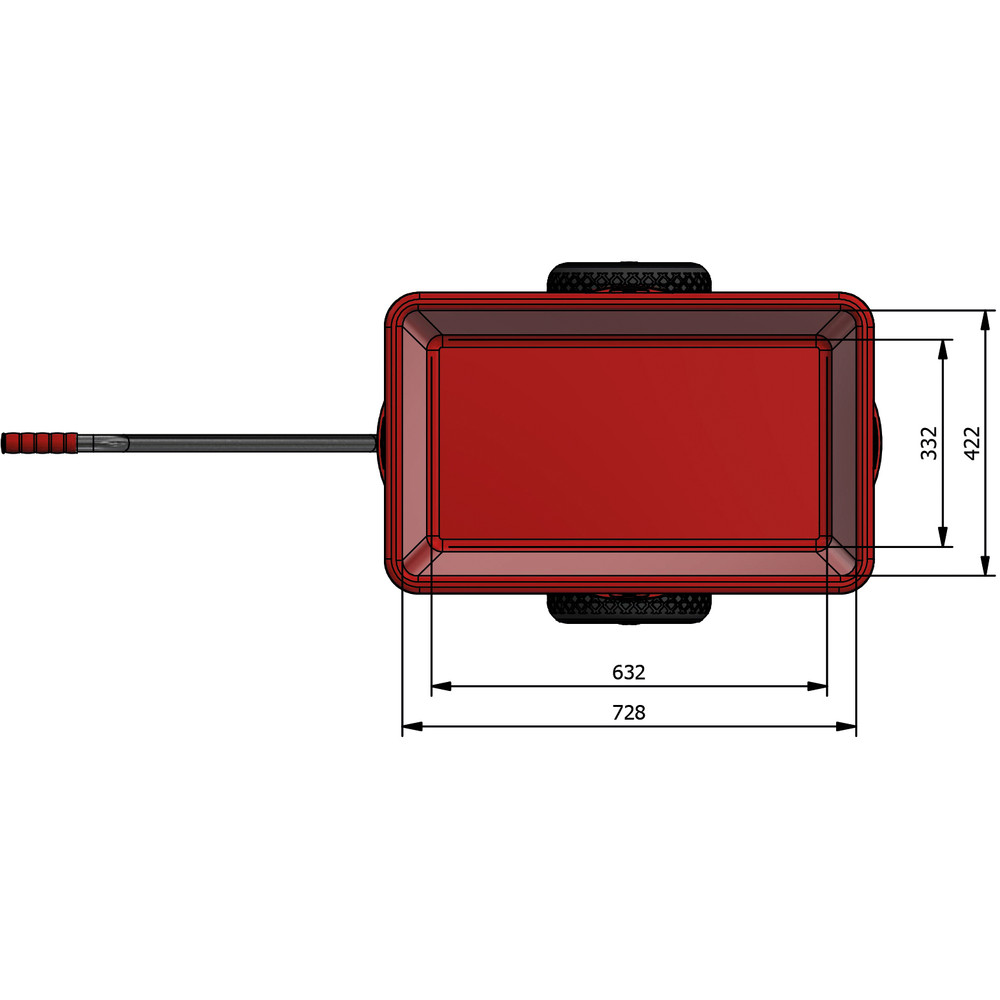 fetra® Carro de mano galvanizado en caliente 6101P
