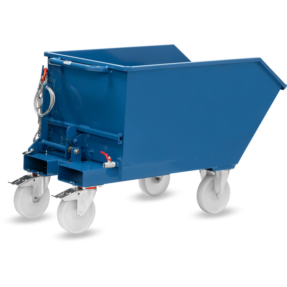 fetra® Recipiente basculante con grifo de purga y rodillos 6230AR