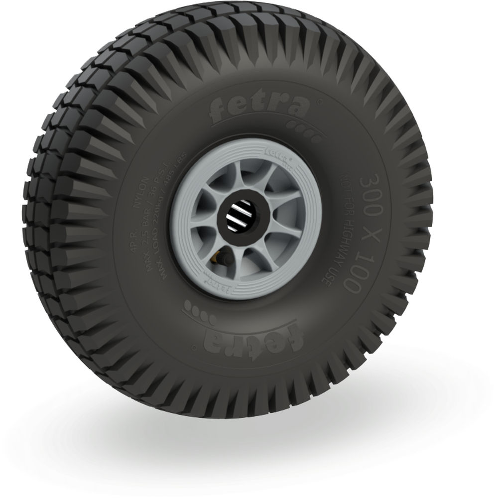 fetra® Rueda de aire 72116G - 300 x 100 mm