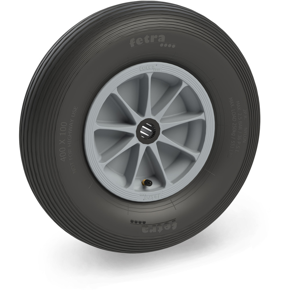 fetra® Rueda de aire 72120G - 400 x 100 mm