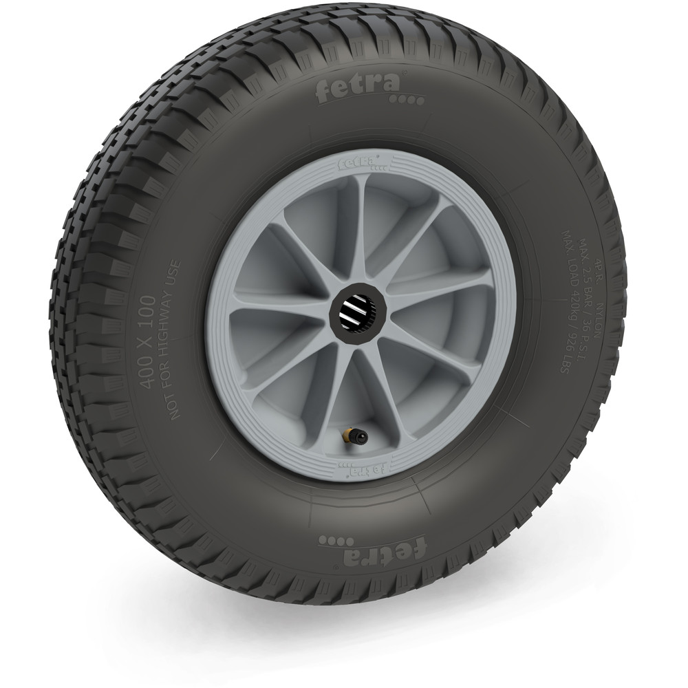 fetra® Rueda de aire 72121G - 400 x 100 mm
