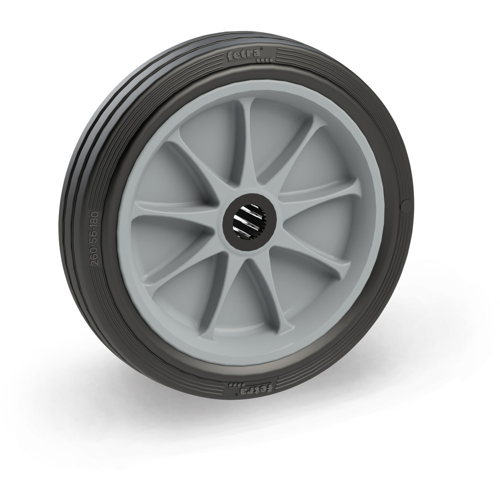 fetra® Rueda de goma maciza 72217G - 260 x 56 mm