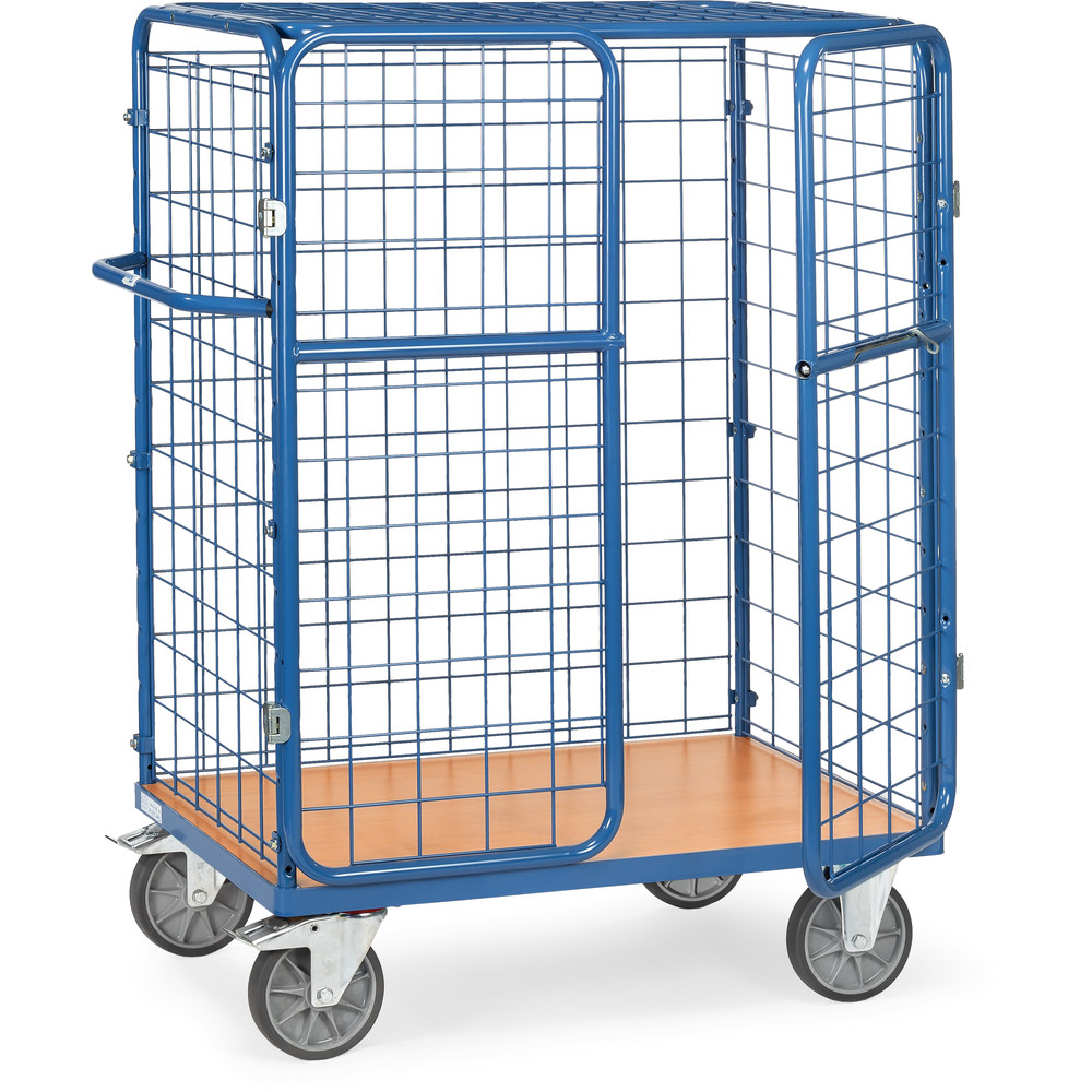 fetra® Carro para paquetes con puertas y techo 8481-3D
