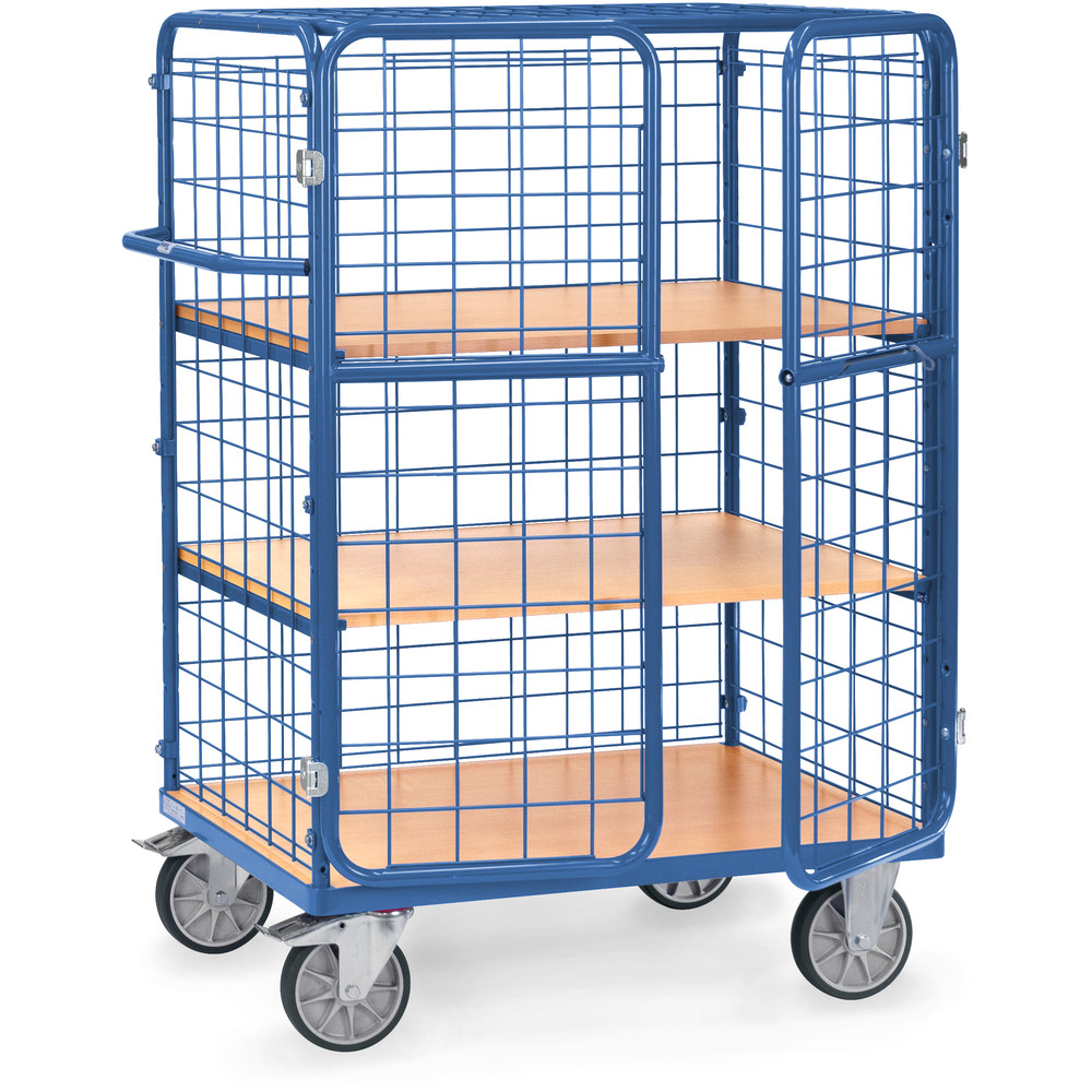 fetra® Carros de estantes con puertas batientes 8482-3DE