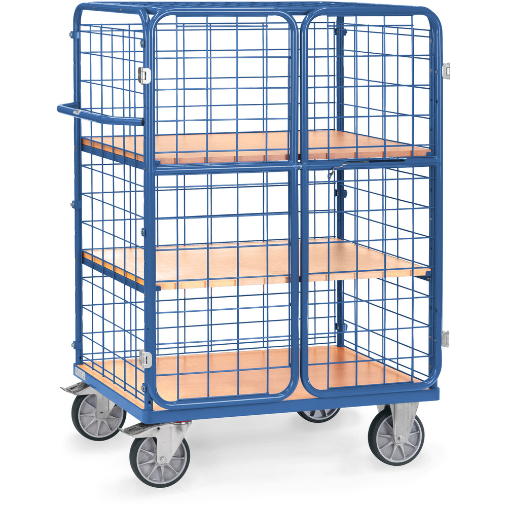 fetra® Carros de estantes con puertas batientes 8482-3DE
