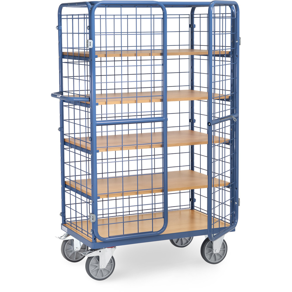 fetra® Carros de estantes con puertas batientes 8581-3DE