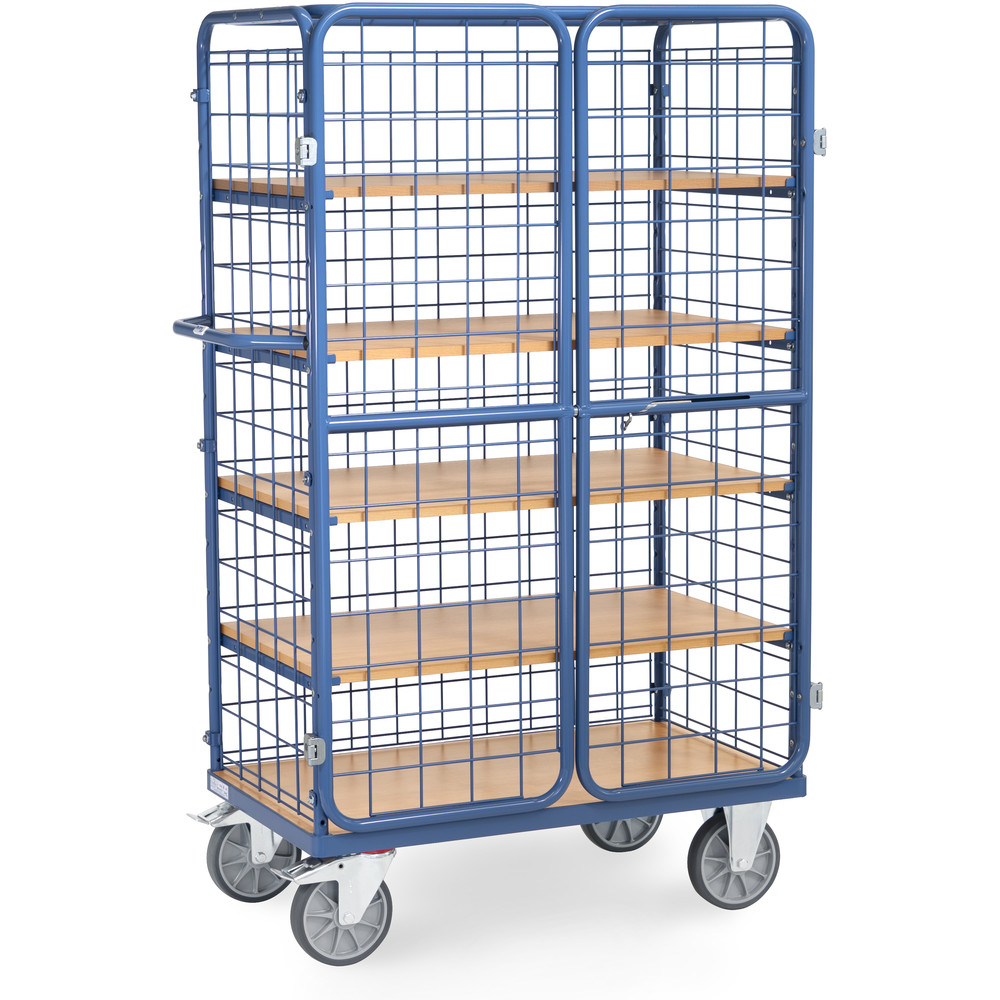 fetra® Carros de estantes con puertas batientes 8581-3DE