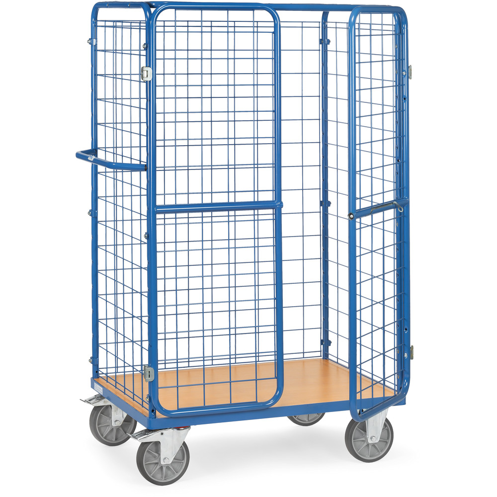 fetra® Carro para paquetes con puertas y techo 8581-3D