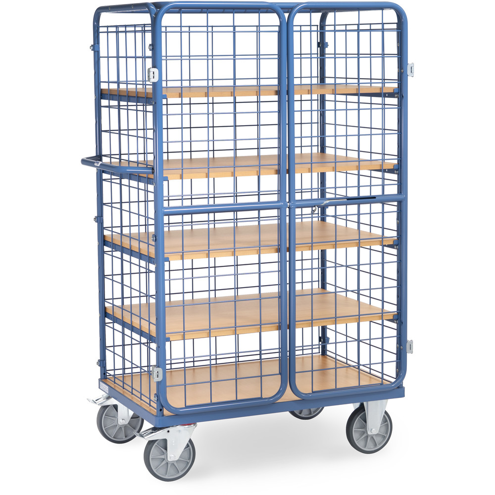 fetra® Carros de estantes con puertas batientes 8582-3DE