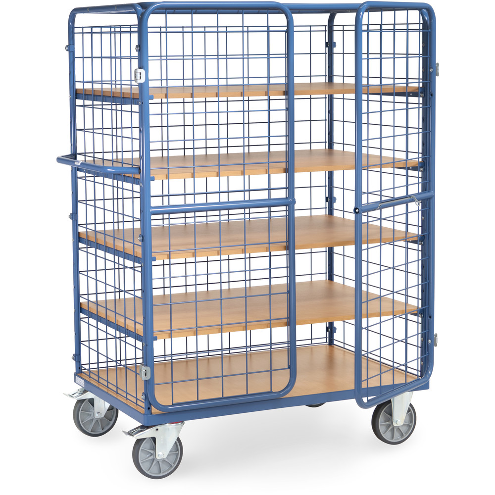 fetra® Carros de estantes con puertas batientes 8583-3DE