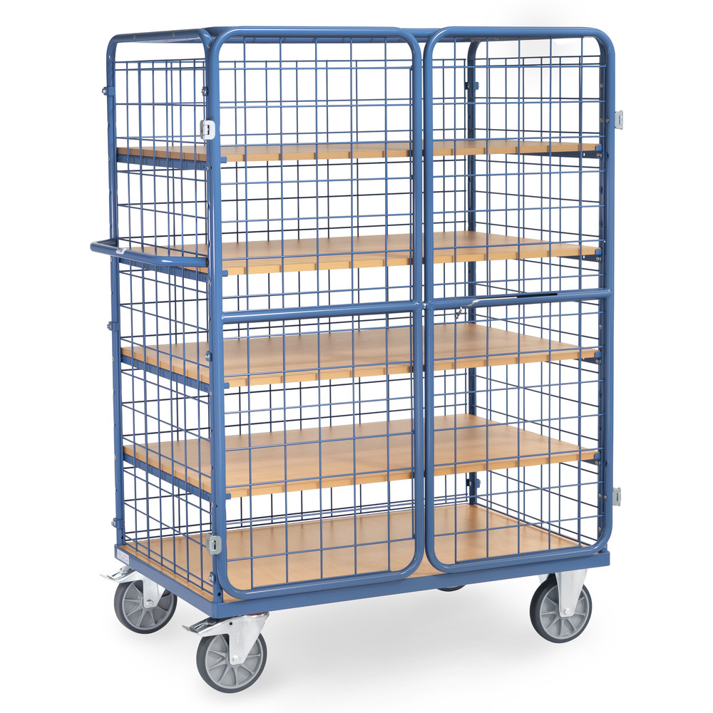 fetra® Carros de estantes con puertas batientes 8583-3DE