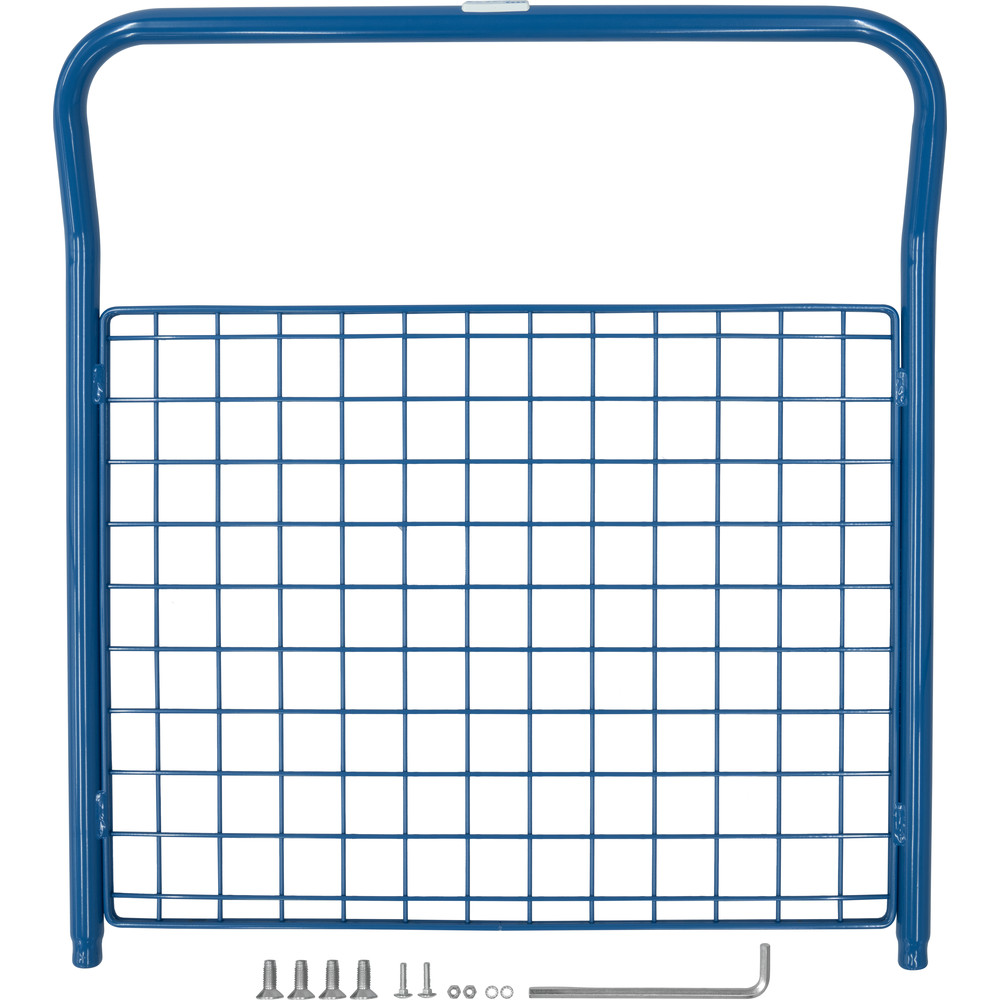 fetra® Panel frontal con malla metálica E1533SWL para carro de tres paneles