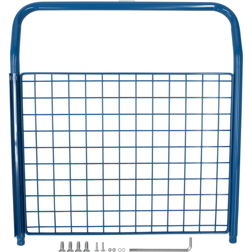 fetra® Panel frontal con malla metálica E1533SWL para carro de tres paneles