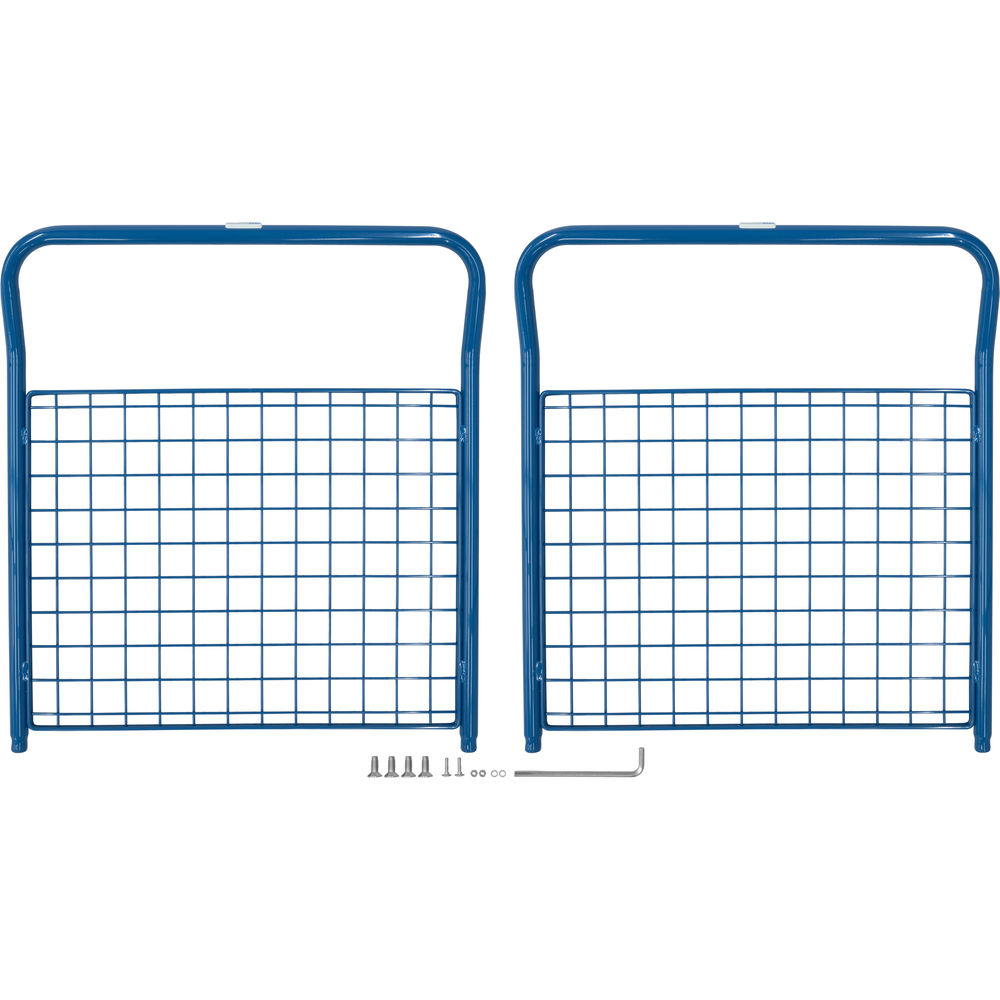 fetra® Panel frontal con malla metálica E1550SW para carro de cuatro paneles