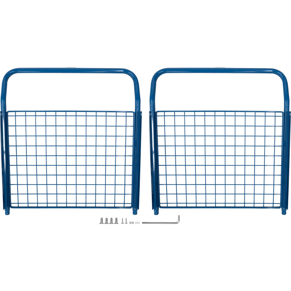 fetra® Panel frontal con malla metálica E1553SW para carro de cuatro paneles